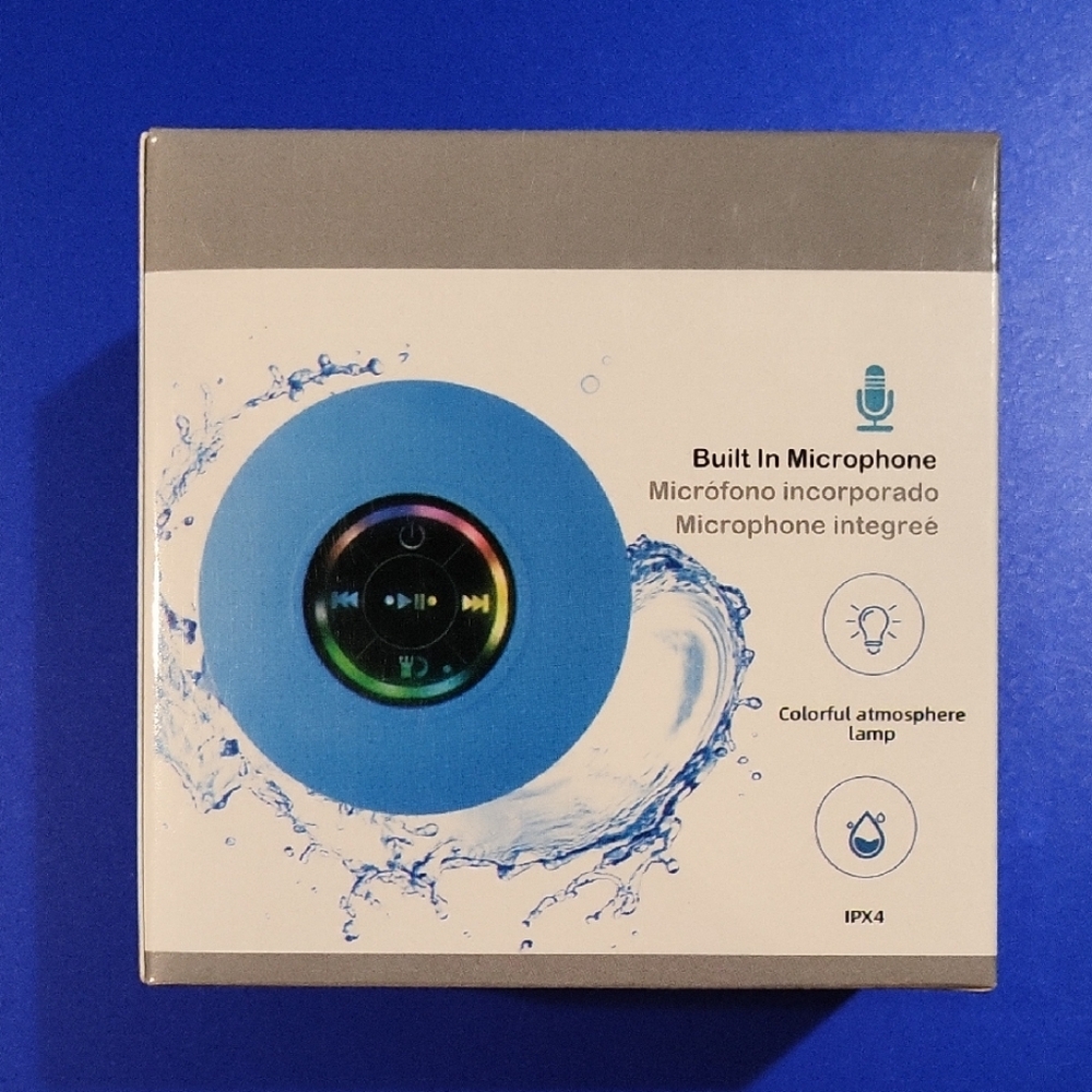 PORTABLE BATHROOM BLUETOOTH LED SPEAKER in PINK